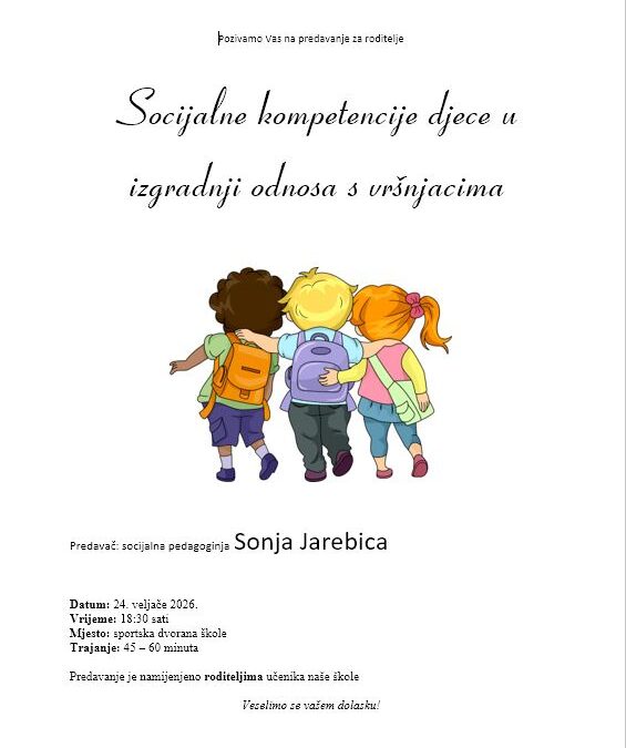 Predavanje za roditelje